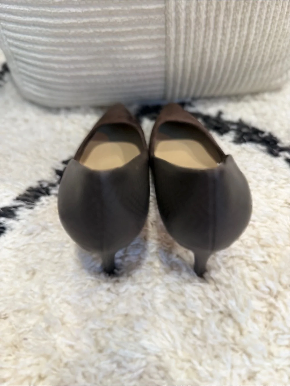 Isaac Mizrahi Paula Brown Suede & Snakeskin Pointed Toe Pumps Heels Size 8M